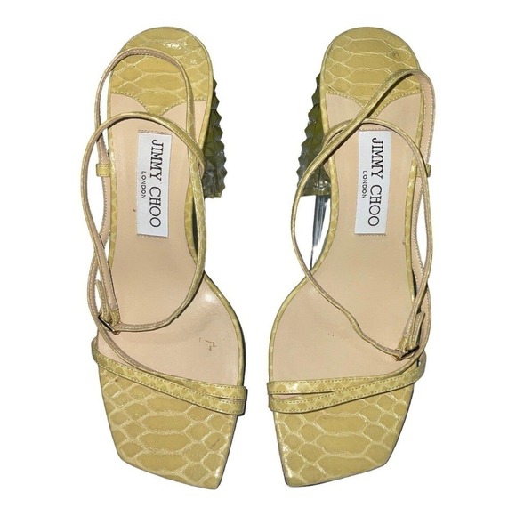 Jimmy Choo Women’s Art Printed Strappy High-Heel Sandals Size 38 - Picture 10 of 12